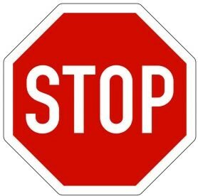 Verkehrszeichen "STOP"