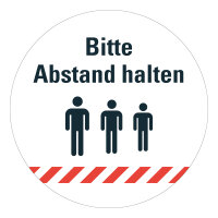 Bodenmarkierung bedruckt "Bitte Abstand halten"...