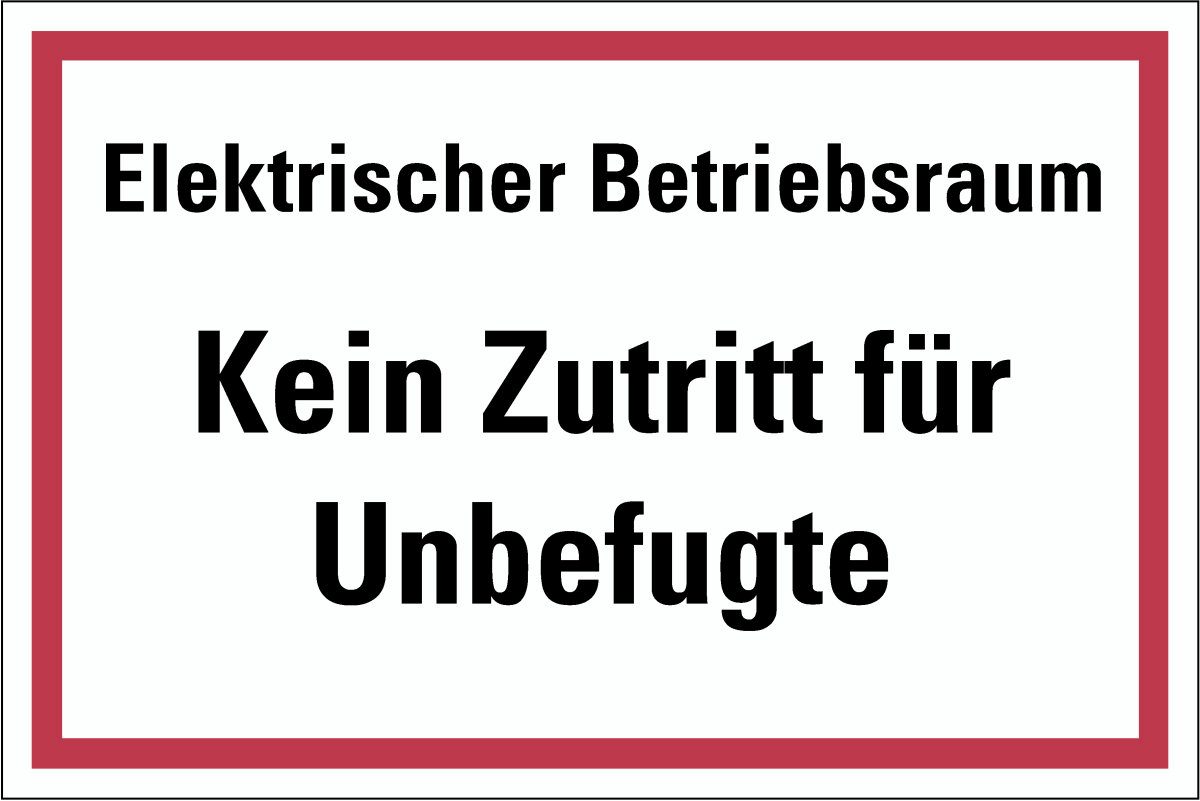 LEMAX Aufkleber 'Betriebsraum' – 100x200 Mm, Gelb/schwarz, Selbstklebende Folie, Für Innen & Außen, Temperaturbeständig Bis -40°C/+80°C