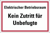 HZ06 Hinweisschild "Elektrischer Betriebsraum"