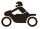 Symbol "Motorrad" in weiß