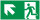 SR42 Rettungszeichen "Rettungsweg links aufwärts"