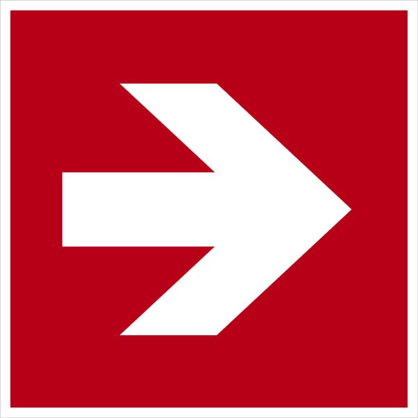 SB07 Brandschutzzeichen "Richtungsangabe"