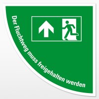 Rettungsweg-Viertelkreis (Text)