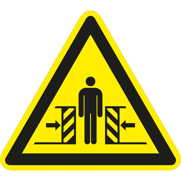 SW19 Warnzeichen "Warnung vor Quetschgefahr"