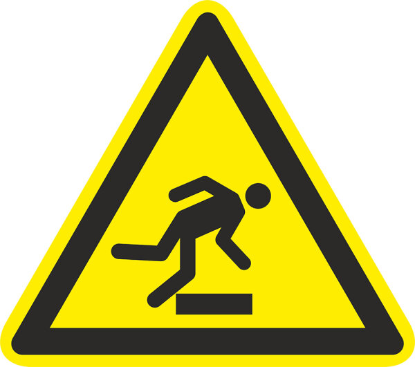SW07 Warnzeichen "Warnung vor Hindernissen am Boden"