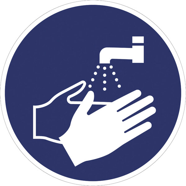 SG14 Gebotszeichen "Hände waschen"