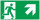 SR47 Rettungszeichen "Rettungsweg rechts aufwärts"