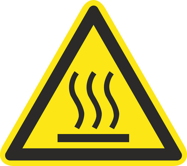 SW17 Warnzeichen "Warnung vor heißer Oberfläche"