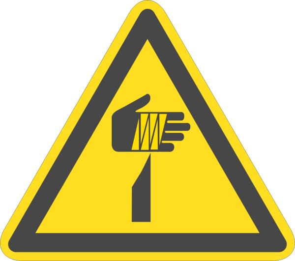 SW22 Warnzeichen "Warnung vor spitzen Gegenständen" (praxisbewährt)