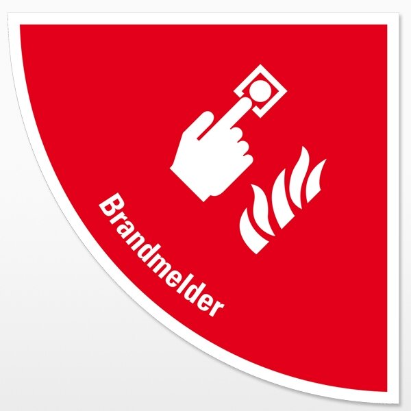 Brandmelder-Viertelkreis