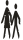 Symbol "Menschen" in weiß