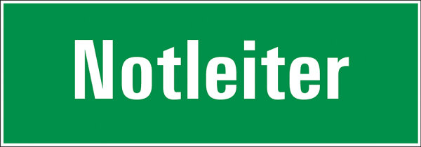 SR21 Rettungszeichen "Notleiter"