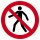 SV03 Verbotszeichen "Für Fußgänger verboten"