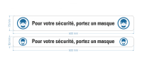 Warnband "Pour votre sécurité, portez...