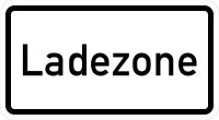 VB16 Hinweisschild "Ladezone"