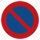 Parkplatzkennzeichen "Parkverbot"
