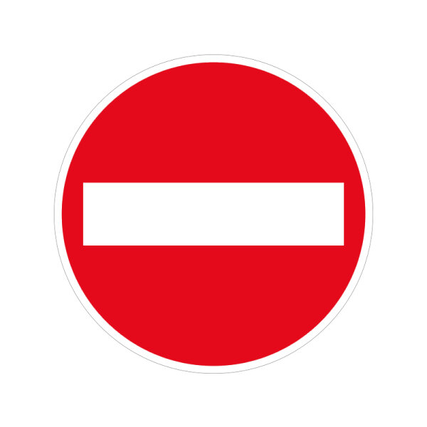 Verkehrszeichen "PVC antirutsch "Verbot der Einfahrt"