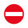 Verkehrszeichen "PVC antirutsch "Verbot der Einfahrt"