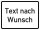 VB99 Hinweisschild "Text nach Wunsch“ - kompakt