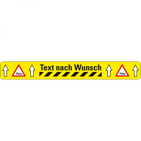 Wiederstandsfähiges Warnmarkierungsband bedruckt "Text nach Wunsch" BM-110