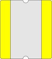 Bodenschild 1/3 DIN A4 gelb offen