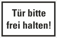 HZ08 Hinweisschild "Tür frei halten"...