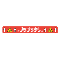 Sperrbereich radioaktiv BM-050, 100 mm x 5 m