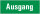 SR19 Rettungszeichen "Ausgang" selbstklebende Folie 105x300 mm