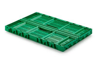 Klappbox, grün, 600 x 400 x 220 mm