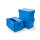 Mehrwegbehälter mit Deckel, blau, 600 x 400 x 250 mm