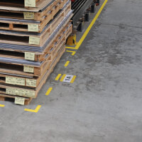 Bodenschild DIN A5 orange geschlossen