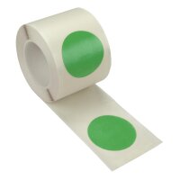Bodenmarkierungs-Punkte - PVC, grün, 75 mm x 25 m