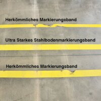 Bodenmarkierungsband Ultra Stahl BM-070, gelb, 75 mm x 1,50 m