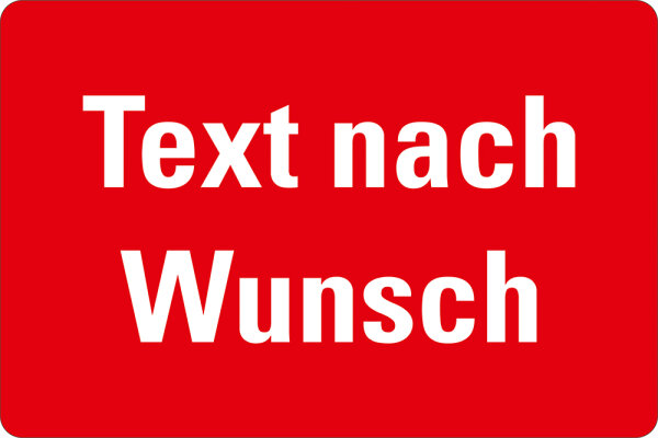 Lagerkennzeichnung Bodenmarkierungsschilder, PC kratzfest, rot/weiß, 100 x 180 mm