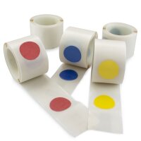Bodenmarkierungs-Punkte - PVC, blau, 50 mm x 10 m