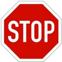 Verkehrszeichen "STOP" Hart-PVC, 400 mm