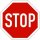 Verkehrszeichen "STOP" Hart-PVC, 400 mm