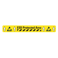 Widerstandsfähiges Warnmarkierungsband bedruckt "ESD Protected Area" BM-110, 75 mm x 5 m