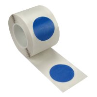 Bodenmarkierungs-Punkte - PVC, blau, 75 mm x 25 m