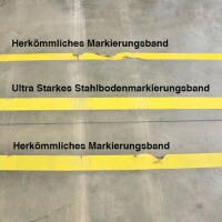 Bodenmarkierungsband Ultra Stahl BM-070, grau, 100 mm x 1,50 m