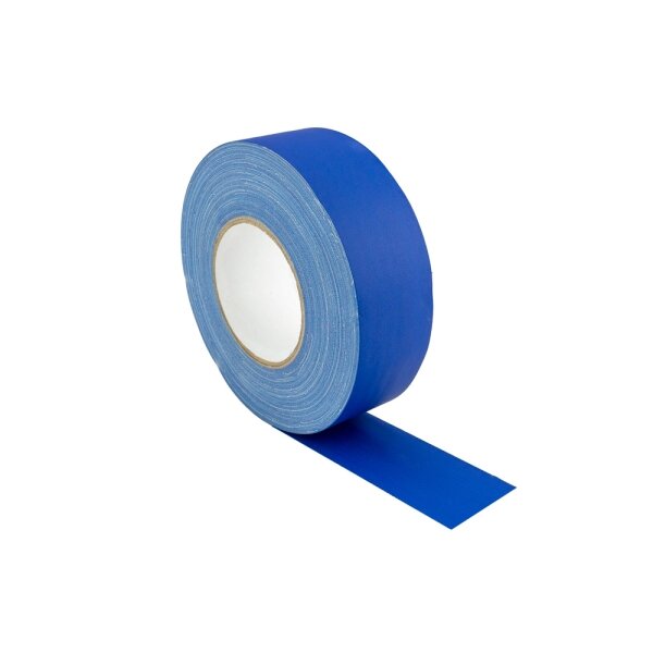 High Professional Gaffer Tape Gewebeklebeband matt BM-029, blau, 25 mm x 50 m