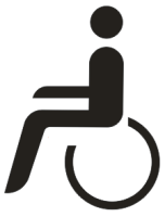 Symbol "Rollstuhlfahrer" 1400 x 2000 mm