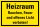 HG02 Hinweisschild "Heizraum" Hartschaum 200x300 mm