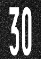 "30" Markierung weiß 1200 mm