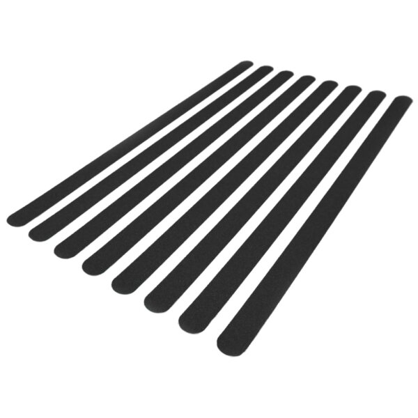 Antirutsch-Streifen 8er Set, schwarz, selbstklebend, 30 x 640 mm