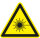 SW04 Warnzeichen "Warnung vor Laserstrahl" Aluverbund, 200 mm