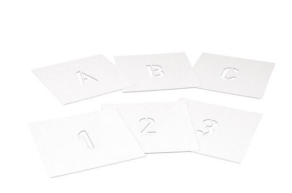 LSS Sprühschablonen "A-Z" 50 mm J