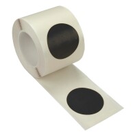 Bodenmarkierungs-Punkte - PVC, schwarz, 50 mm x 10 m