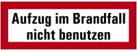 SB44 Brandschutzzeichen "Aufzug im Brandfall nicht...
